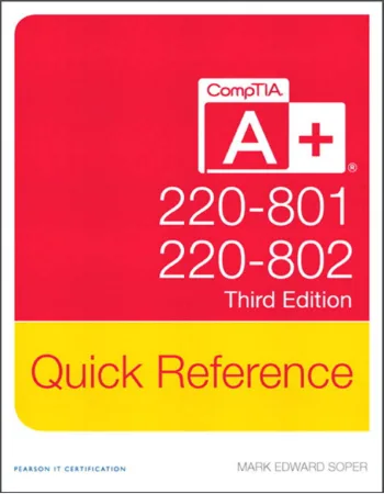 A plus 220-801 and 220-802 Quick Reference cover