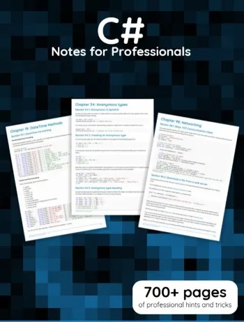 C# Notes For Professionals cover