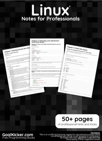 Linux Notes For Professionals cover
