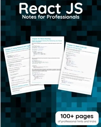 React JS Notes For Professionals cover