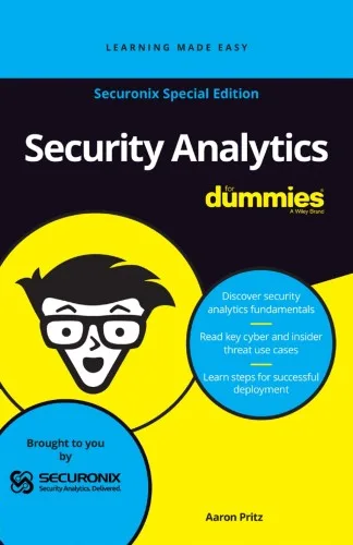 Security Analytics For Dummies , Securonix Special Edition cover