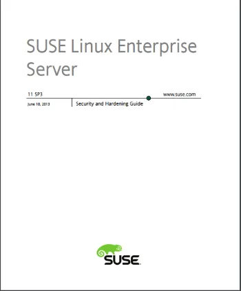 Suse Linux Enterprise Server Security And Hardinig Guide cover